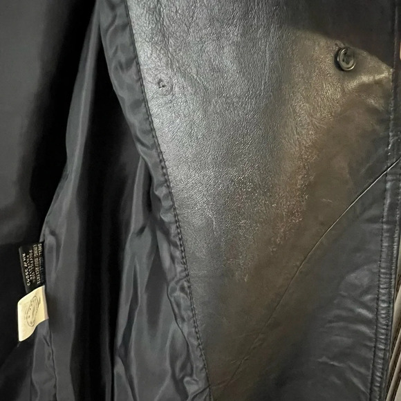 Izzi Vintage Leather Trench Coat - Picture 14 of 16